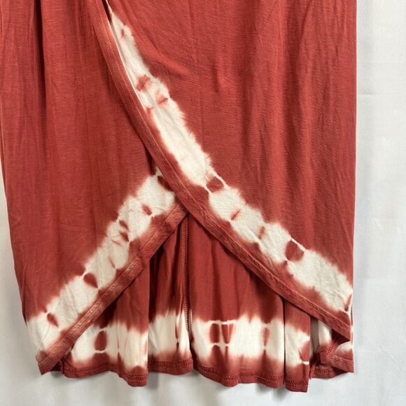 NWT Seven7 Womens Coral and White Sleeveless Maxi Shift Knit Dress- Size XXL - Picture 4 of 12